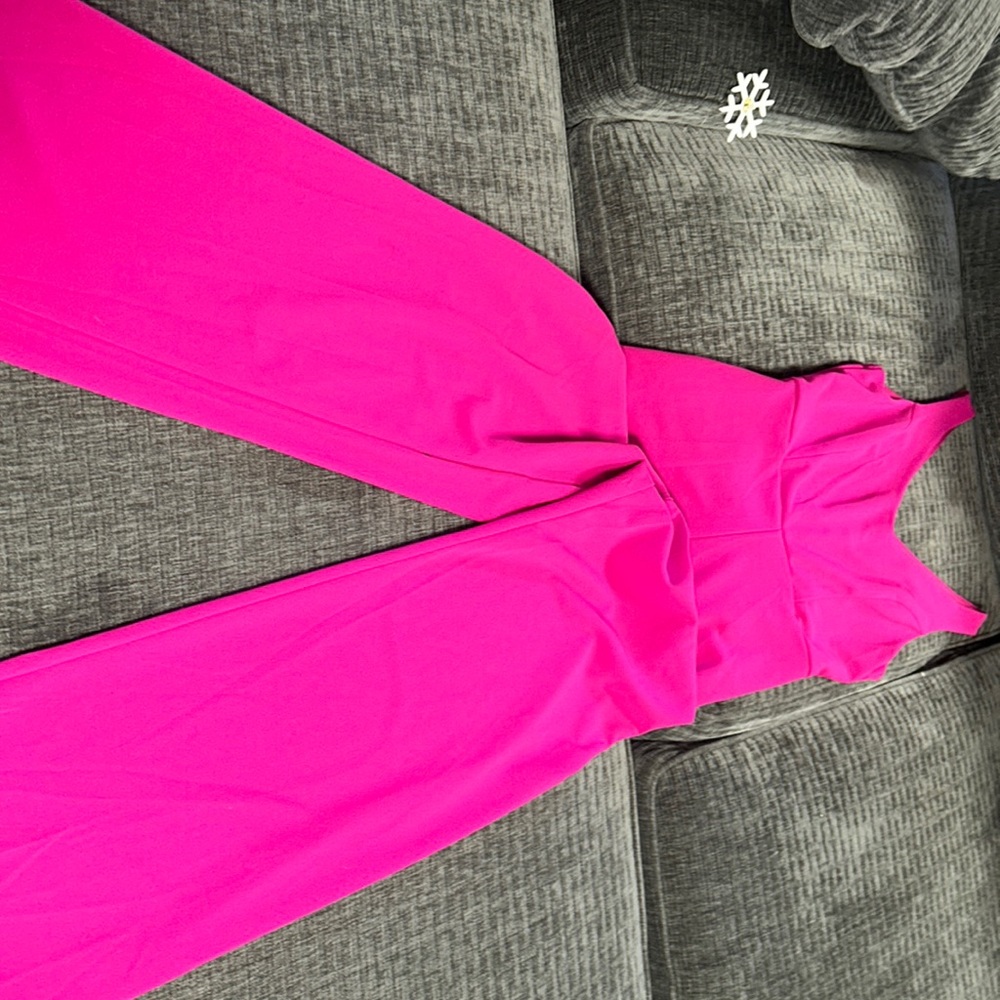 Hot pink romper, size medium